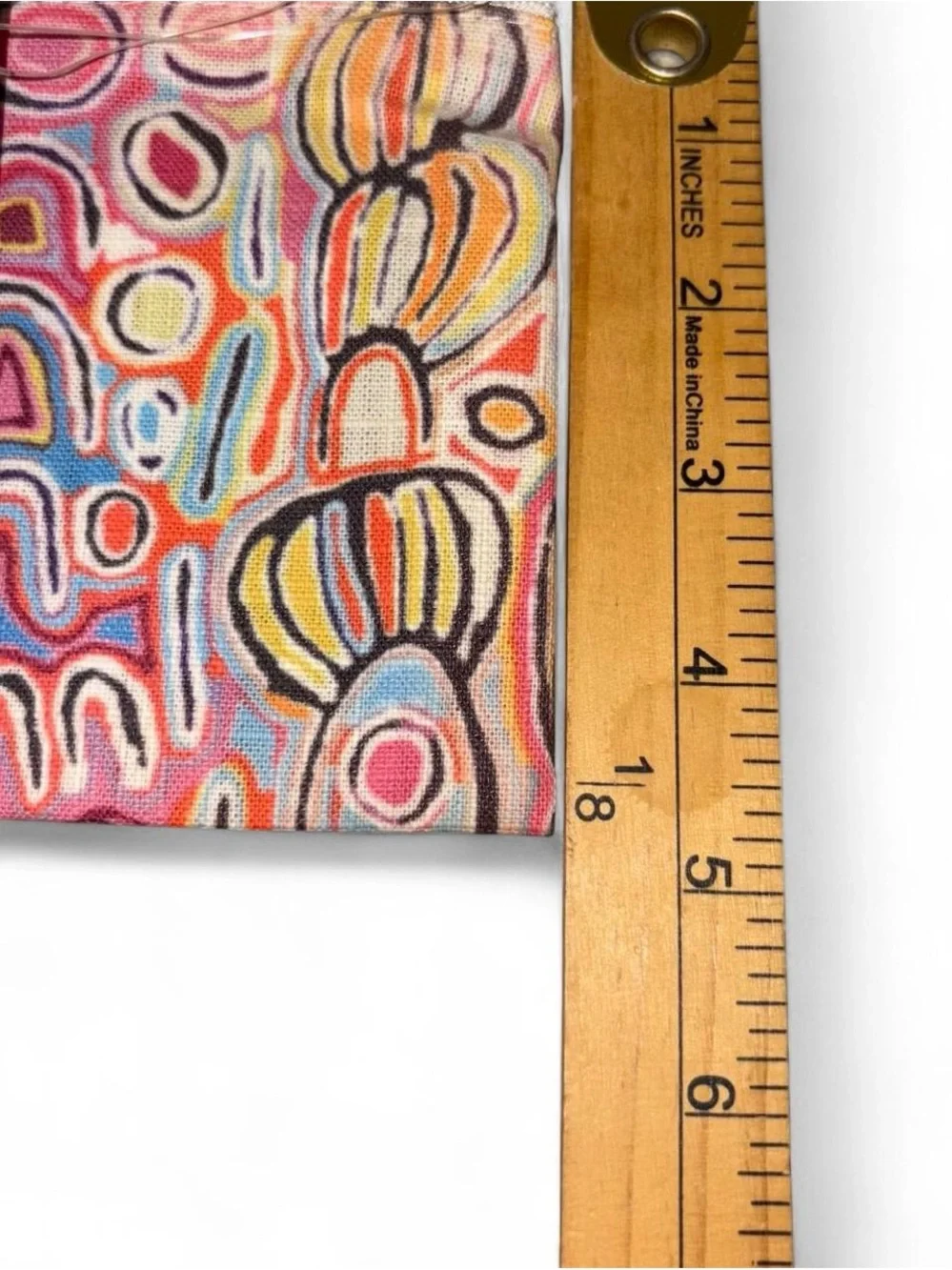 Judy Watson aboriginal Multicolor Cotton Art Pouch
